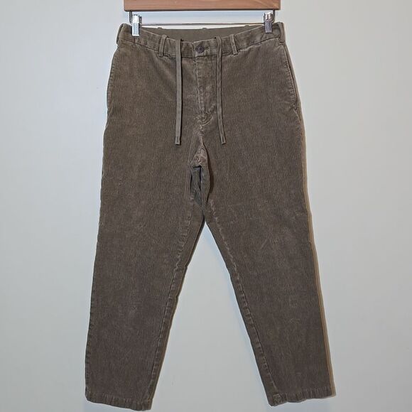 Uniqlo Corduroy Smart Ankle Pants Men's Medium Unisex Preppy Academia Grandpa - Picture 7 of 16
